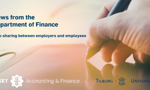 News from the Department of Finance