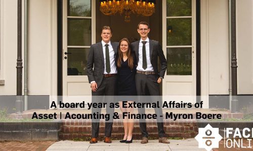 A board year as External Affairs of Asset | Accounting & Finance – Myron Boere