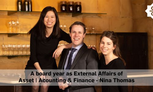 A board year as External Affairs of Asset | Accounting & Finance – Nina Thomas