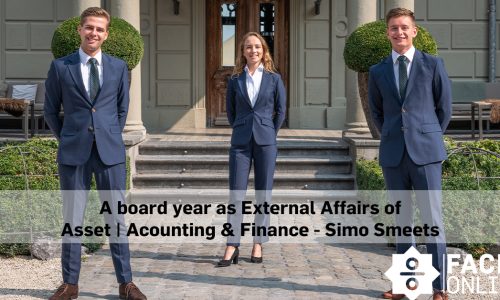 A board year as External Affairs of Asset | Accounting & Finance – Simo Smeets