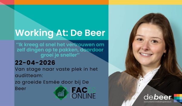 Van stage naar vaste plek in het auditteam: zo groeide Esmée door bij De Beer